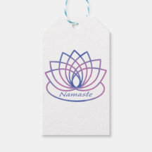 Namaste Lila och Rosa Lotus Flower