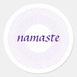 Namaste liten rund etikett