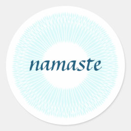 Namaste liten rund etikett