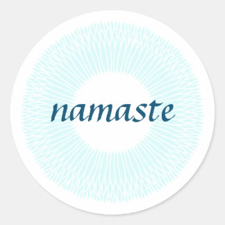 Namaste liten rund etikett