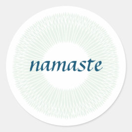 Namaste liten rund etikett
