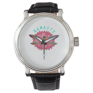 Namaste Lotus Dragonfly Yoga Armbandsur