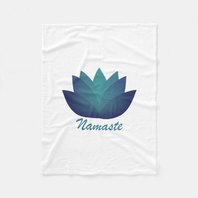 Namaste Lotus Flower Fleecefilt (Framsidan)
