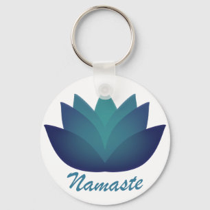 Namaste Lotus Flower Nyckelring