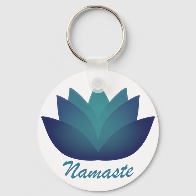 Namaste Lotus Flower Nyckelring (Framsida)