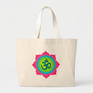 Namaste Lotus Flower Om Yoga Jumbo Tygkasse