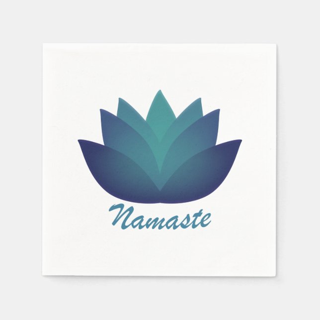 Namaste Lotus Flower Pappersservett (Framsidan)