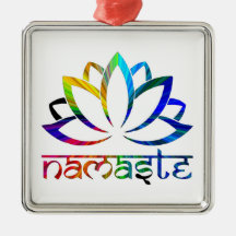 Namaste, Lotus Flower, Rainbow, Andlig Ornament