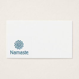 Namaste Lotus Flower Visitkort