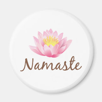 Namaste Lotus Flower Yoga Magnet