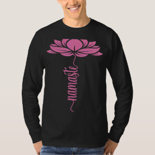 Namaste Lotus Flowers Yoga För manar Women Yoga T Shirt