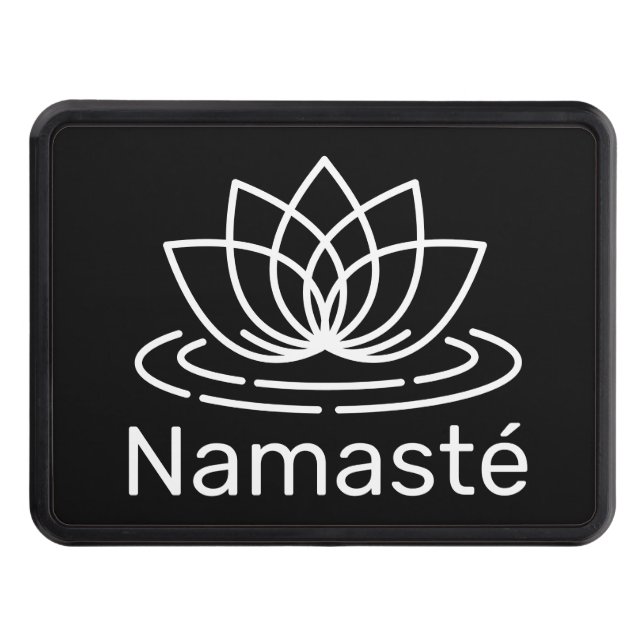 Namasté lotus logotyp car dragkroksskydd (Framsidan)