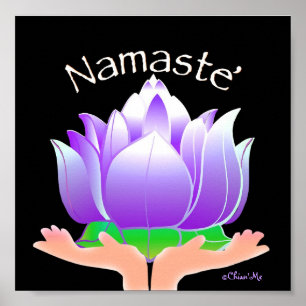 Namaste Lotus Poster