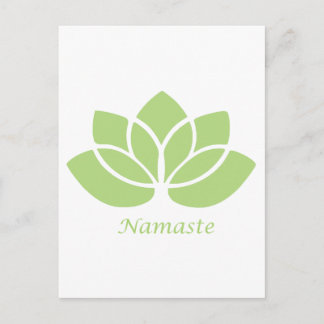 Namaste lotusblomma vykort