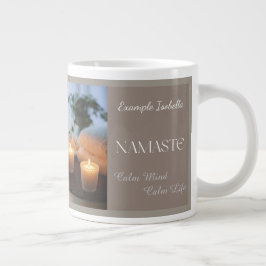 Namaste Lugn Sinne Lugnt Liv välbefinnande present Jumbo Mugg