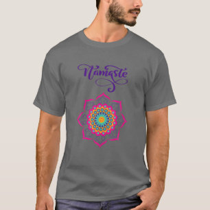 Namaste Mandala Boho Design T Shirt
