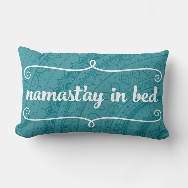 Namaste Mandala Funny Quote ANPASSADE Pillow Lumbarkudde (Framsida)