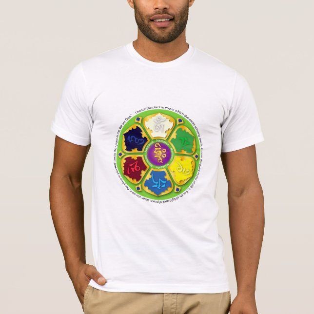 Namaste Mandala - grönt Tröja (Framsida)