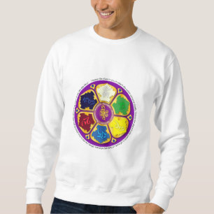 Namaste Mandala - lila Lång Ärmad Tröja