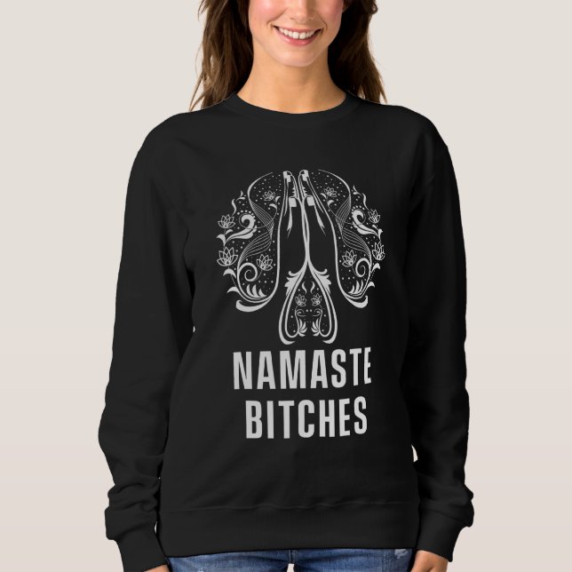 Namaste Mandala Meditation Andlig Yoga Art Zen T Shirt (Framsida)