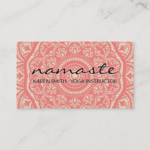 Namaste Mandala Mönster Visitkort
