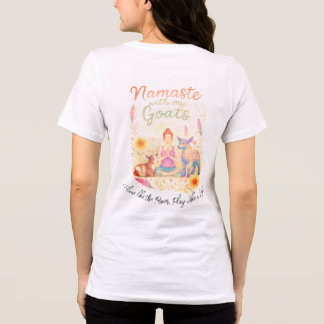 Namaste med mina getter Yoga T-shirt