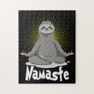 Namaste Meditating Yoga Sloth Pussel