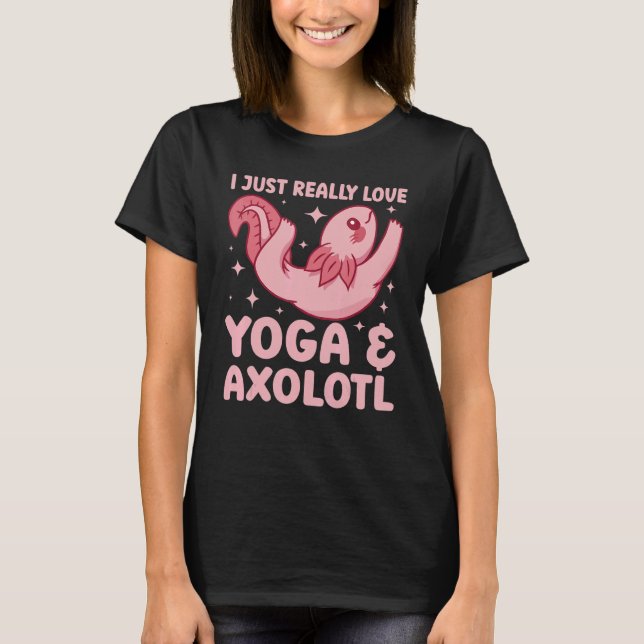 Namaste Meditation Fitness I Just Really Love Yoga T Shirt (Framsida)