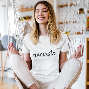 Namaste   Modern Andlig Meditation Yoga T Shirt