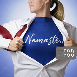 Namaste | Modern Andlig Meditation Yoga T-Shirt