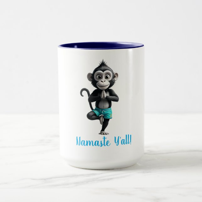 Namaste Monkey Yoga Mugg (Center)