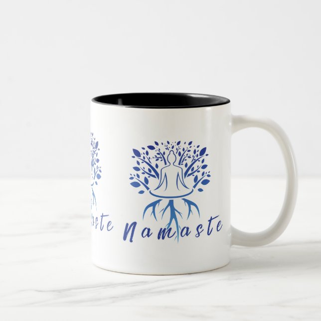Namaste Mugg - fredlig, minimalistisk Yoga-design (Höger)
