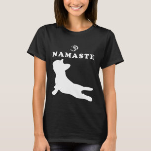 Namaste Om Symbol Fransk Bulldog Yoga for Women T Shirt