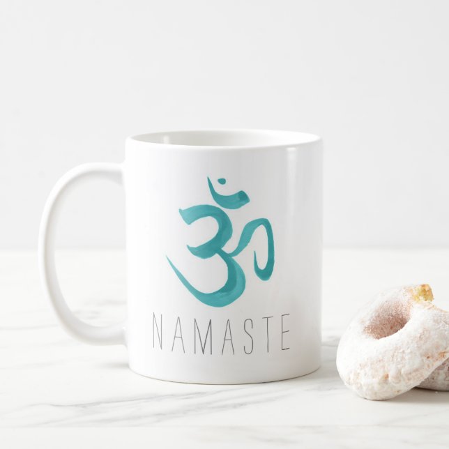 Namaste om symbol Yoga-medling Kaffemugg (Med munk)