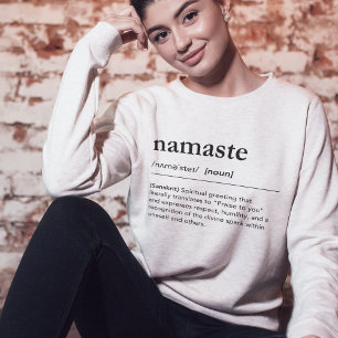 Namaste ordlista Andlig Yoga Mindfulness T Shirt