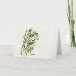 Namaste på Bamboo Respecful Polite Hälsning Kort