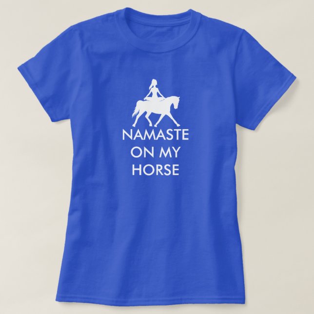 NAMASTE PÅ MY HORSE TEE SHIRT (Design framsida)