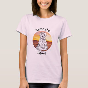 Namaste på nykomlingar t shirt