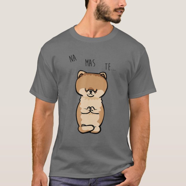 Namaste Pommern T Shirt (Framsida)