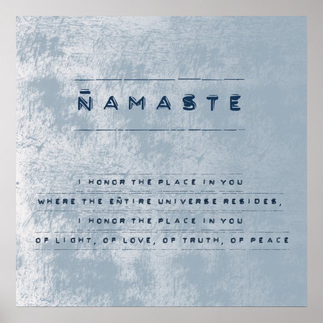 Namaste Poster (Framsidan)