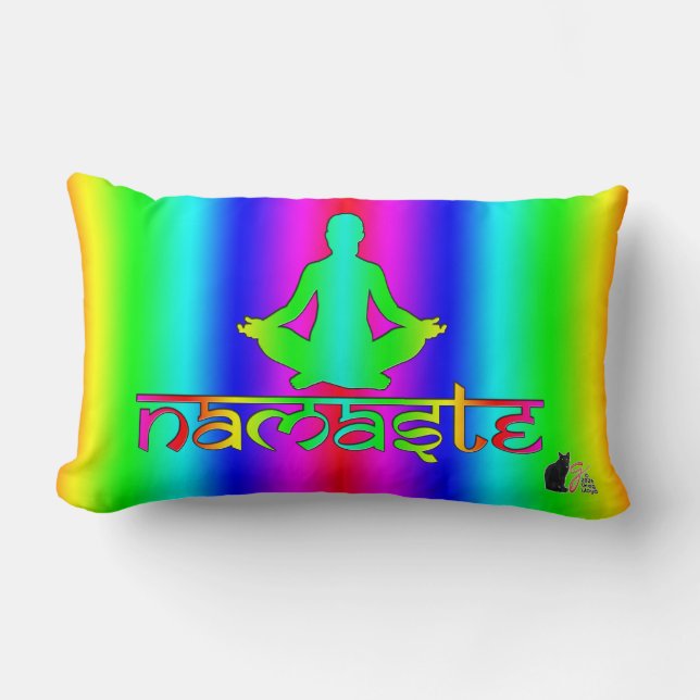 Namaste Rainbow Avsikter Lumbarkudde (Framsida)