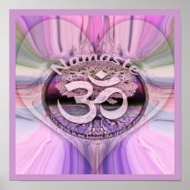 Namaste regnbåge poster