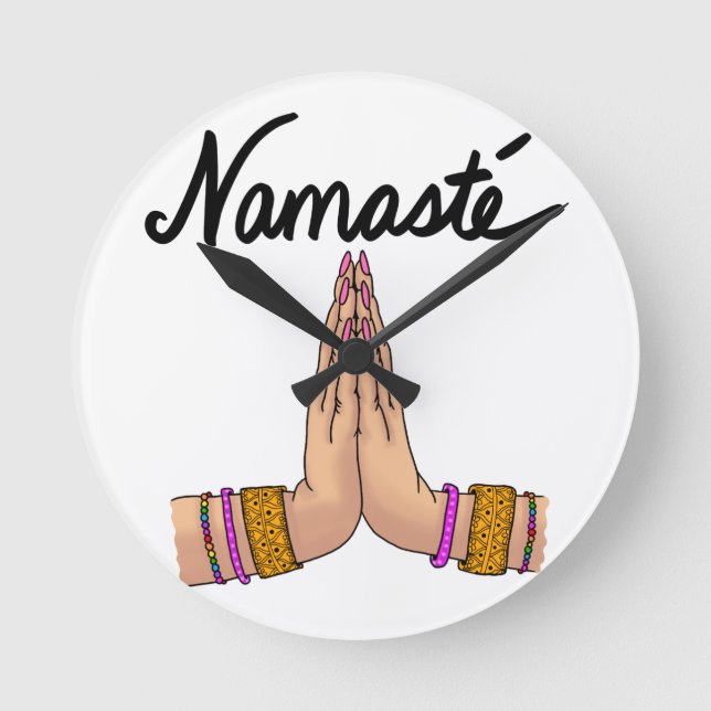 Namaste' Rund Klocka (Framsida)