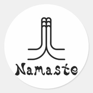 Namaste Runt Klistermärke