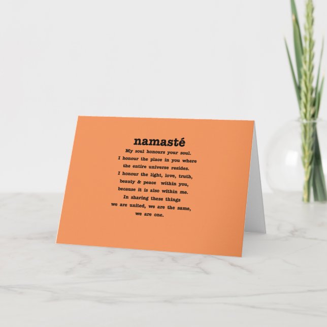 Namaste samling kort (Framsida)