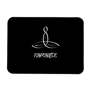 Namaste - Sanskrit stil för vit Magnet