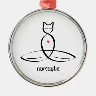 Namaste - Sanskrit stiltext Julgransprydnad Metall
