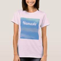 Namaste Serene himlar vit T-Shirt