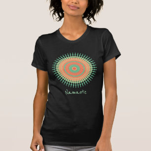 namaste slogan med mandala design mint indiska t shirt
