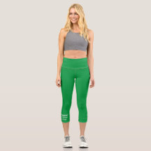 Namaste sober Driving Grönt Capri Leggings